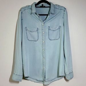 Express, Denim Button Down, Size M